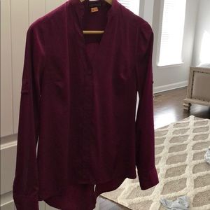 Violet long sleeve blouse